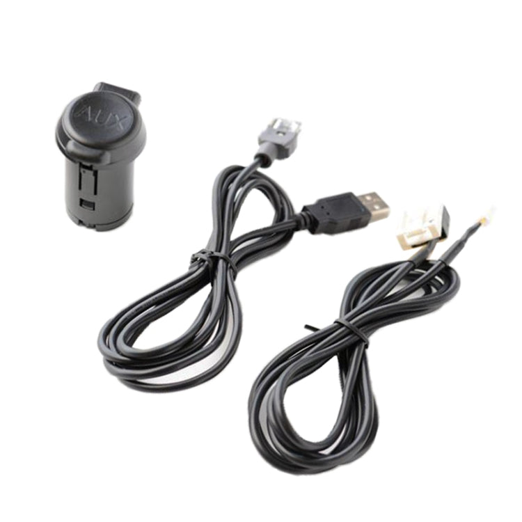Car RD45 USB / AUX Audio Adapter Cable for Citroen C2/C5 / Peugeot 207/307/408/508/4007 - DIY Cables by PMC TechLife | Online Shopping South Africa | PMC TechLife