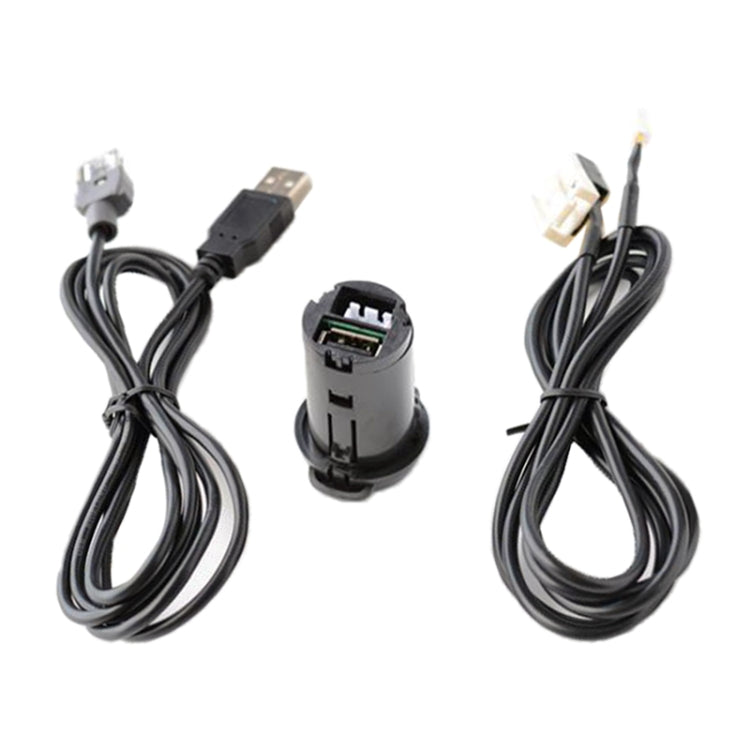 Car RD45 USB / AUX Audio Adapter Cable for Citroen C2/C5 / Peugeot 207/307/408/508/4007 - DIY Cables by PMC TechLife | Online Shopping South Africa | PMC TechLife