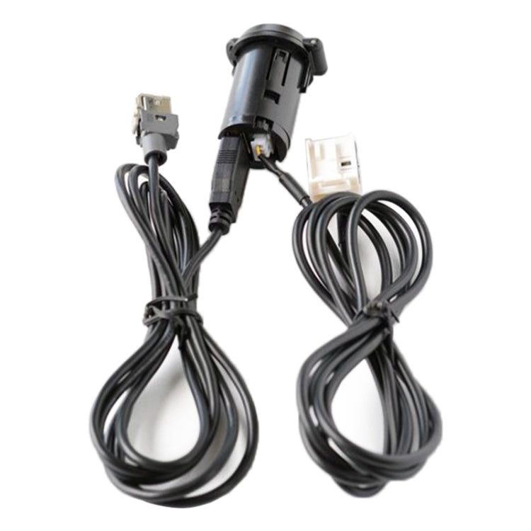 Car RD45 USB / AUX Audio Adapter Cable for Citroen C2/C5 / Peugeot 207/307/408/508/4007 - DIY Cables by PMC TechLife | Online Shopping South Africa | PMC TechLife