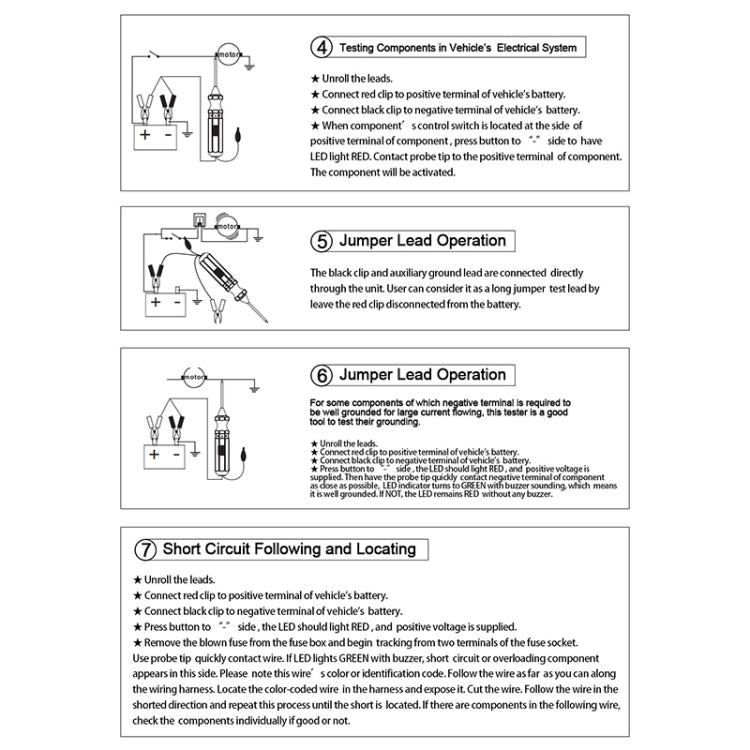 DUOYI DY18 Car Circuit Tester Probe Diagnostic Tool 12V 24V Current Voltmeter - Electronic Test by DUOYI | Online Shopping South Africa | PMC TechLife | Buy Now Pay Later Mobicred