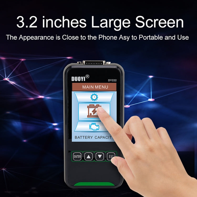 DUOYI DY222 Car 12V / 24V Battery Tester - free shipping - PMC TechLife - Order now!