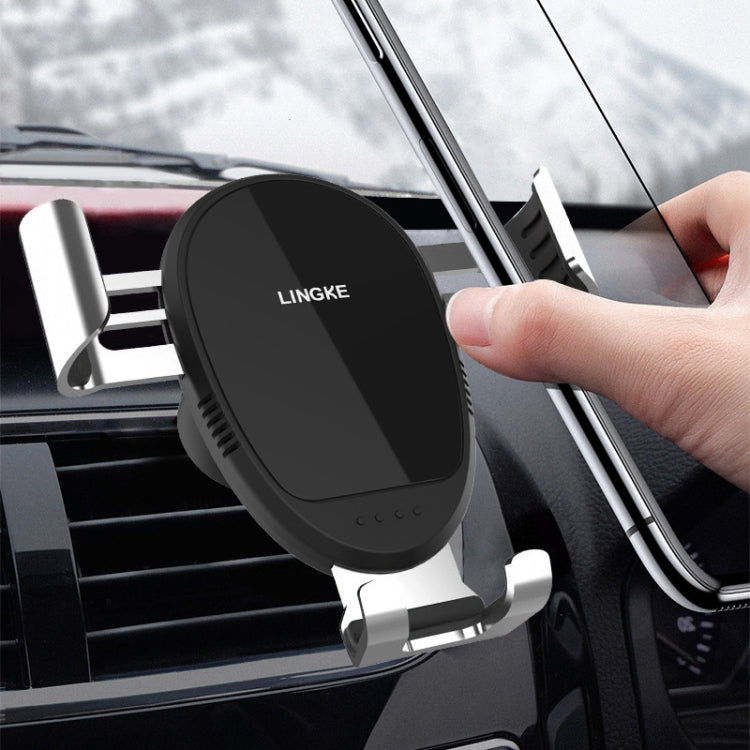 LINGKE Car Air Outlet Snap-in Gravity Mobile Phone Holder - Car Holders by PMC TechLife | Online Shopping South Africa | PMC TechLife