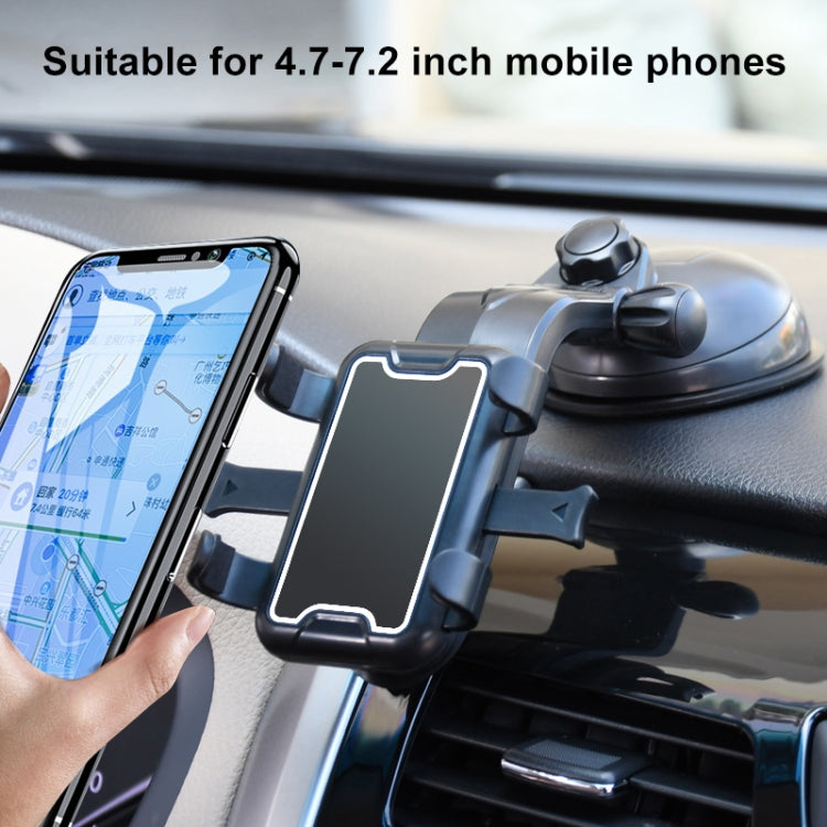 Universal Car Sucker Mobile Phone Holder (Black) - Car Holders by PMC TechLife | Online Shopping South Africa | PMC TechLife