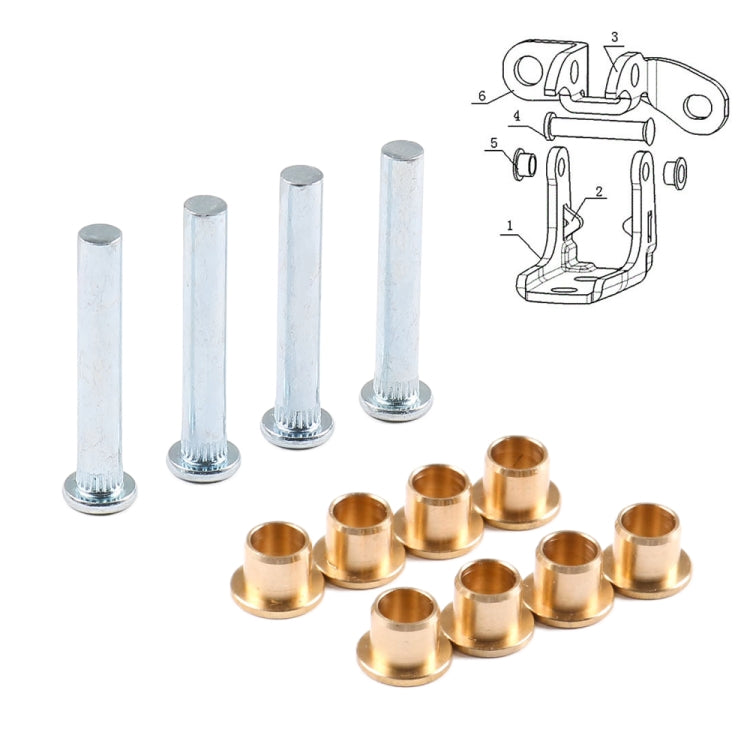 Car Door Hinge Pin Bushing Repair Kit for Nissan Navarra 1997-2005 - Others by PMC TechLife | Online Shopping South Africa | PMC TechLife | Buy Now Pay Later Mobicred