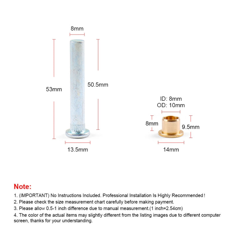 Car Door Hinge Pin Bushing Repair Kit for Nissan Navarra 1997-2005 - Others by PMC TechLife | Online Shopping South Africa | PMC TechLife | Buy Now Pay Later Mobicred