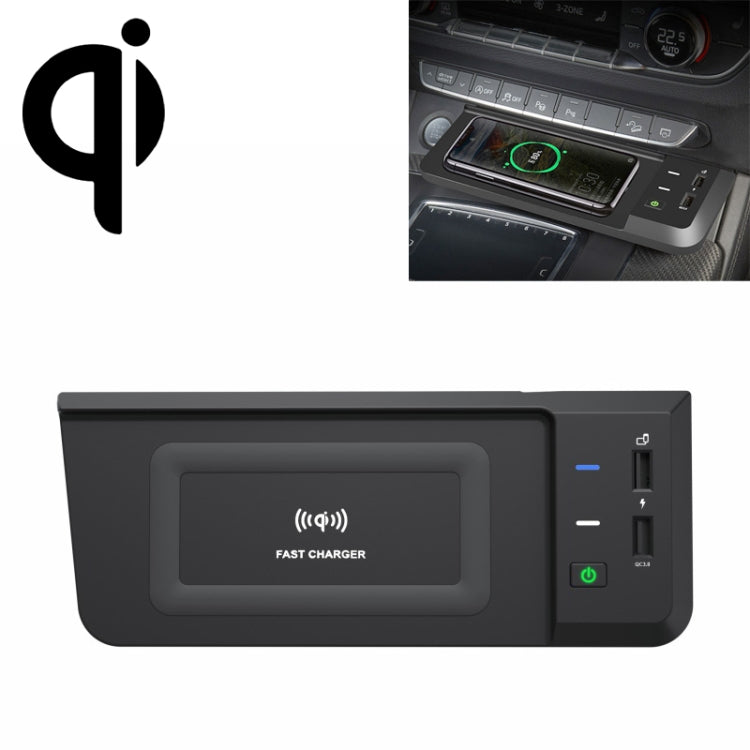 HFC-1051 Car Qi Standard Wireless Charger 15W / 10W Quick Charging for Audi Q5L 2018-2022, Left Driving - Wireless Charging Pads by PMC TechLife | Online Shopping South Africa | PMC TechLife