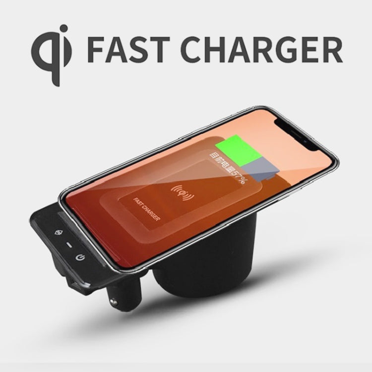 HFC-1052 Car Qi Standard Wireless Charger 15W / 10W Quick Charging for Audi A6L 2019-2022, Left Driving - Wireless Charging Pads by PMC TechLife | Online Shopping South Africa | PMC TechLife
