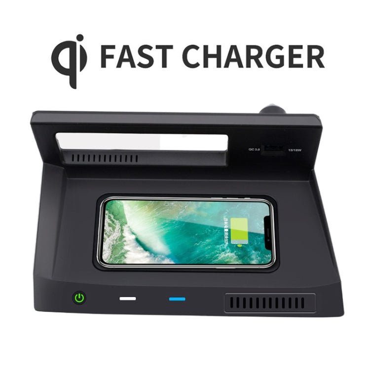 HFC-1030 Car Qi Standard Wireless Charger 10W Quick Charging for Volkswagen Tiguan L 2017-2021, Left Driving - Wireless Charging Pads by PMC TechLife | Online Shopping South Africa | PMC TechLife