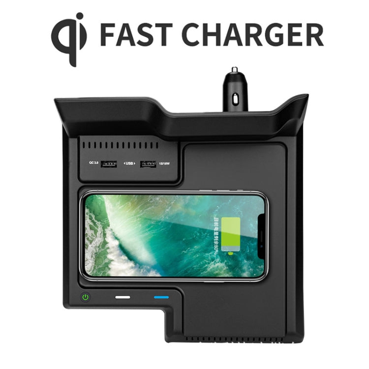 HFC-1060 Car Qi Standard Wireless Charger 10W Quick Charging for Toyota Avalon 2019-2021, Left Driving - Wireless Charging Pads by PMC TechLife | Online Shopping South Africa | PMC TechLife