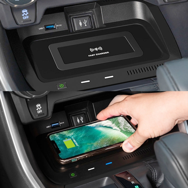 HFC-1062 Car Qi Standard Wireless Charger 10W Quick Charging for Toyota RAV4 2020-2021, Left Driving - Wireless Charging Pads by PMC TechLife | Online Shopping South Africa | PMC TechLife
