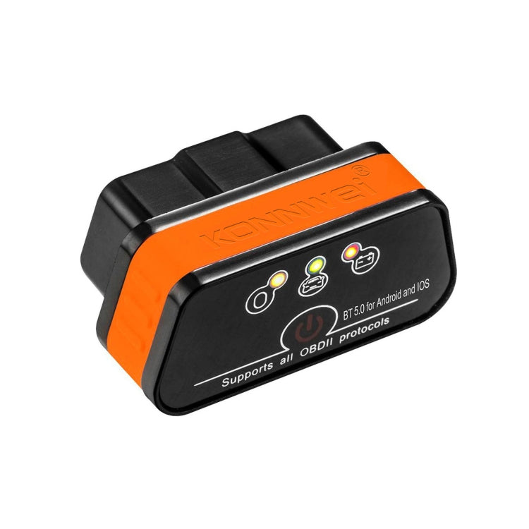 KONNWEI KW901 Android Phone OBD2 Car Bluetooth 5.0 Diagnostic Scan Tools(Orange) - Code Readers & Scan Tools by KONNWEI | Online Shopping South Africa | PMC TechLife | Buy Now Pay Later Mobicred