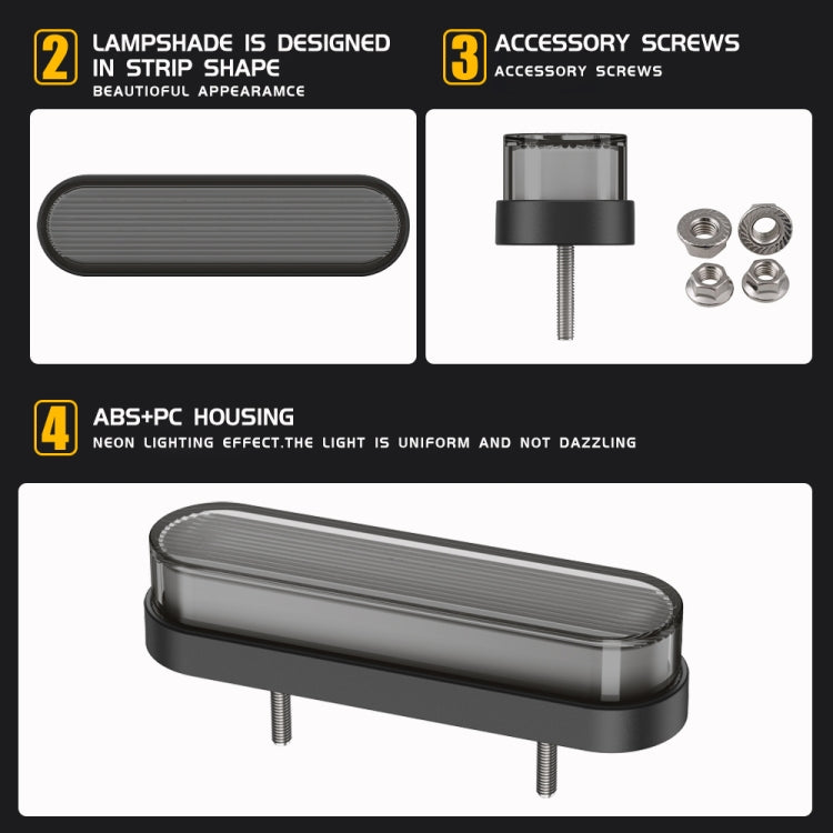 1 Pair Double Color Brake Light Turn Signal Light - Turn Signal by PMC TechLife | Online Shopping South Africa | PMC TechLife | Buy Now Pay Later Mobicred