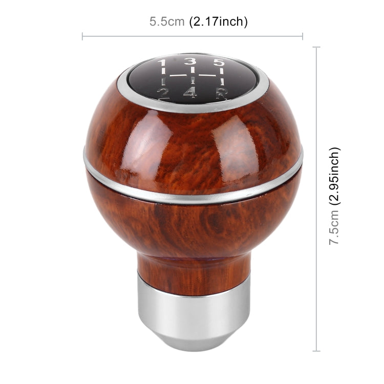 Universal Car Wood Texture Metal Gear Shift Knob (Silver) - Shift Knob by PMC TechLife | Online Shopping South Africa | PMC TechLife