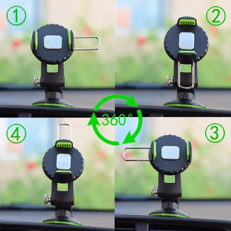 Multifunctional Car Center Console Dashboard Suction Cup Phone Holder (Black) - Car Holders by PMC TechLife | Online Shopping South Africa | PMC TechLife