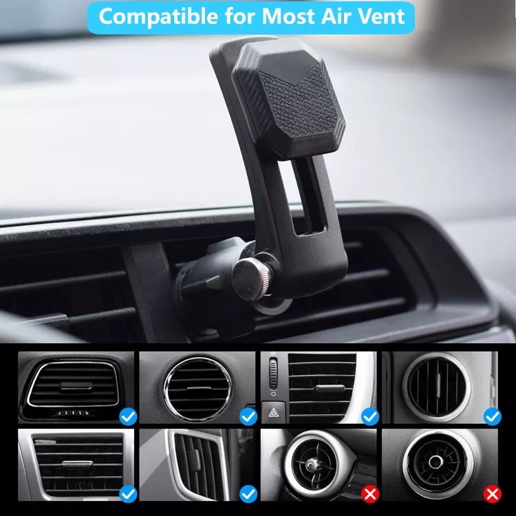 Multifunctional Car Air Conditioner Air Outlet Magnetic Phone Holder (Black) - Car Holders by PMC TechLife | Online Shopping South Africa | PMC TechLife