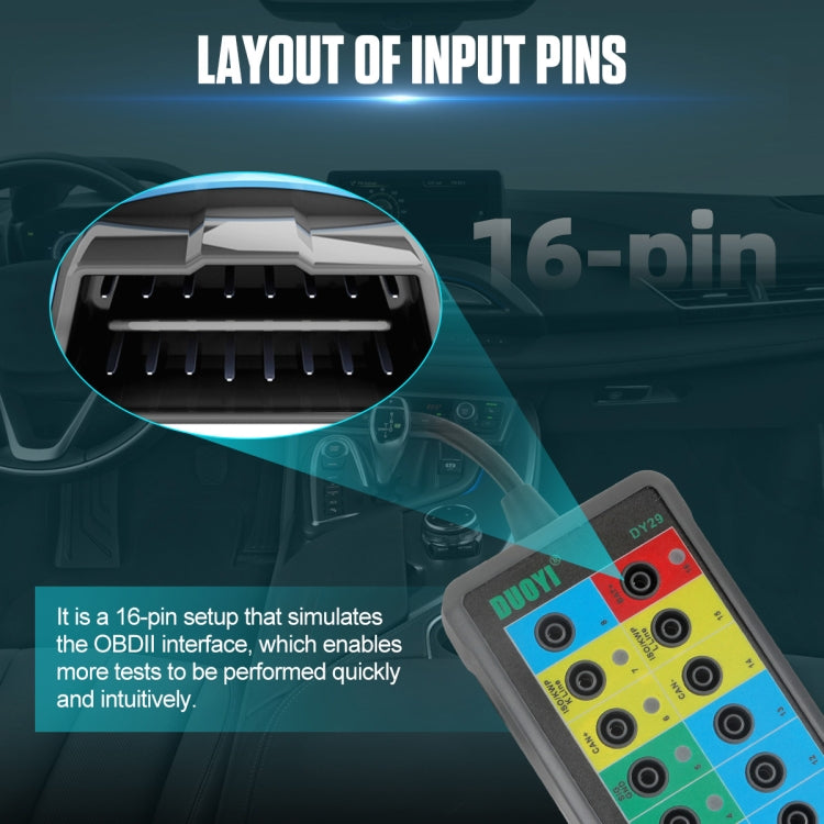 DUOYI DY29 Car OBD2 Diagnostic Protocol Detector Tester - free shipping - PMC TechLife - Order now!