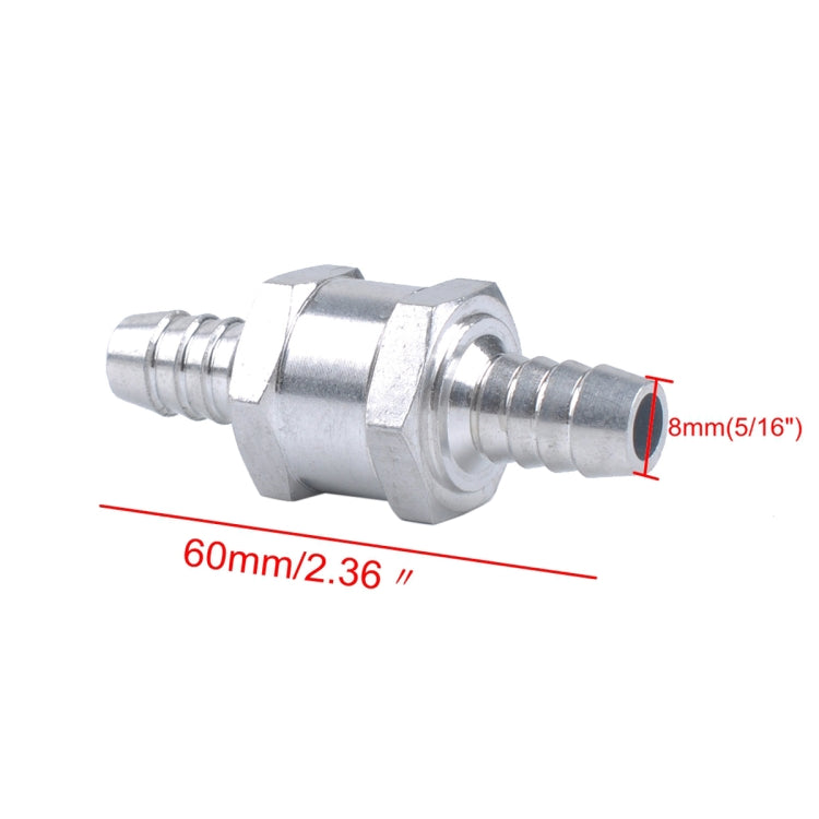 Car 8mm Aluminium Alloy Fuel Petrol One Way Non Return Check Valve - free shipping - PMC TechLife - Order now!