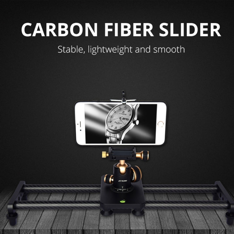 YELANGU L40T 40cm Carbon Fiber Slide Rail Track for SLR Cameras / Video Cameras (Black) - free shipping - PMC TechLife - Order now!