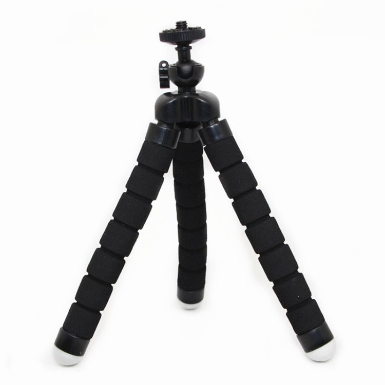 Mini Octopus Flexible Foam Tripod Holder with Phone Clamp & Remote Control(Black) - Stand by PMC TechLife | Online Shopping South Africa | PMC TechLife