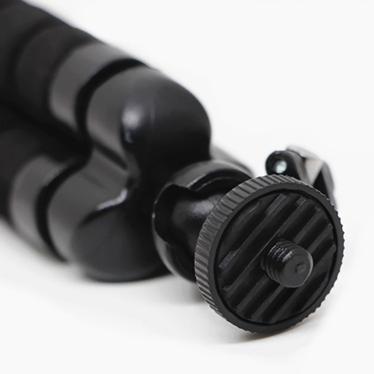 Mini Octopus Flexible Foam Tripod Holder with Phone Clamp & Remote Control(Black) - Stand by PMC TechLife | Online Shopping South Africa | PMC TechLife