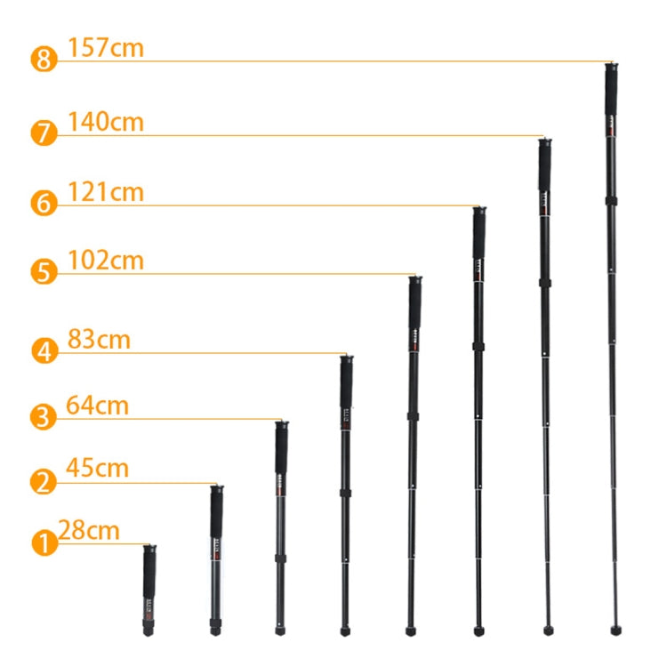 BEXIN P308D Portable Travel Outdoor DSLR Camera Aluminum Alloy Monopod Holder (Black) - free shipping - PMC TechLife - Order now!