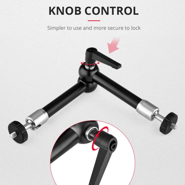 YELANGU 11 inch Adjustable Friction Articulating Magic Arm (Black) - free shipping - PMC TechLife - Order now!