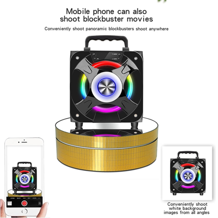 12cm 360 Degree Rotating Turntable Mirror Electric Display Stand Video Shooting Props Turntable, Load: 3kg (White) -  by PMC TechLife | Online Shopping South Africa | PMC TechLife | Buy Now Pay Later Mobicred