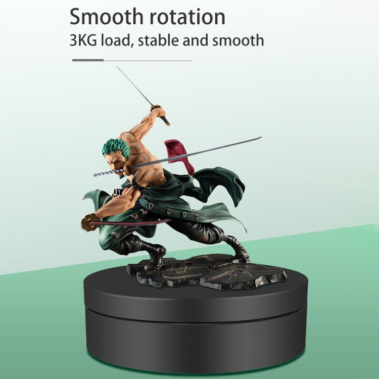 12cm 360 Degree Rotating Turntable Mirror Electric Display Stand Video Shooting Props Turntable, Load: 3kg (Gold) -  by PMC TechLife | Online Shopping South Africa | PMC TechLife