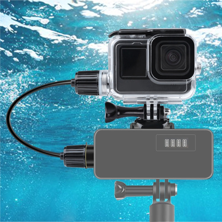 For GoPro HERO10 Black / HERO9 Black 30m Charging Waterproof Housing Case with Buckle Basic Mount & Screw - Waterproof Cases by PMC TechLife | Online Shopping South Africa | PMC TechLife