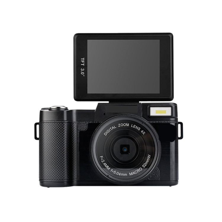 R2 2.7K Vlog Camera 4X Zoom Digital Camera with 3.0 inch Flip Screen (Black) - Children Cameras by PMC TechLife | Online Shopping South Africa | PMC TechLife