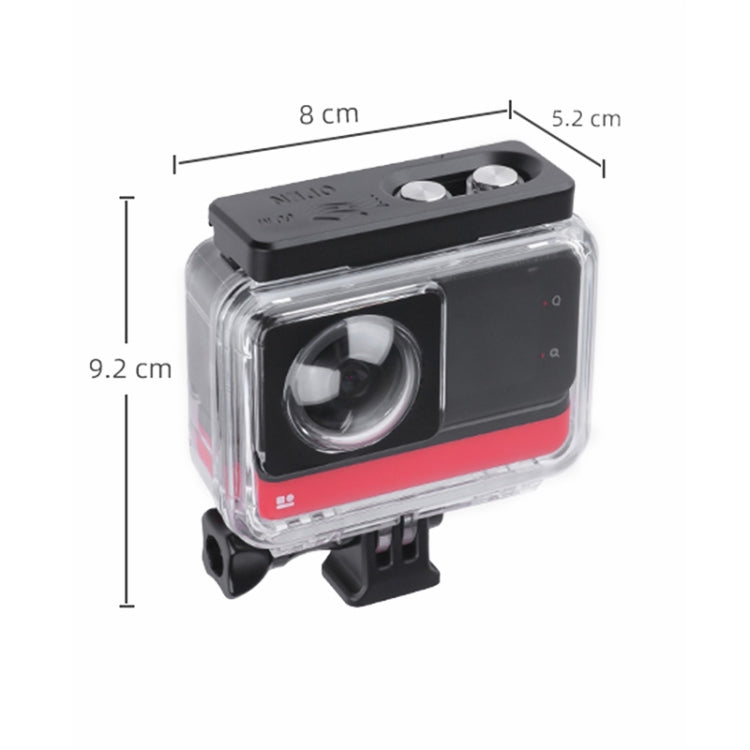 For Insta360 One RS 360 Edition 60m Underwater Depth Diving Case Waterproof Housing(Transparent) - Case & Bags by PMC TechLife | Online Shopping South Africa | PMC TechLife