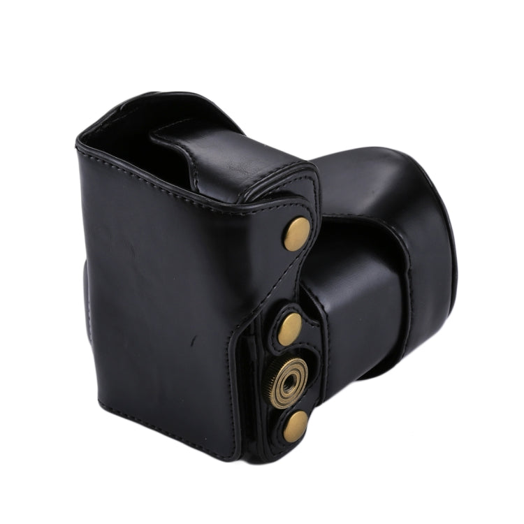 Full Body Camera PU Leather Case Bag with Strap for Sony NEX 5N / 5R / 5T (16-50mm / 18-55mm Lens)(Black) - Leather Bag by PMC TechLife | Online Shopping South Africa | PMC TechLife