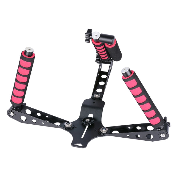 YELANGU D6-2 Rig I Multifunctional Handles Camera Shoulder Mount for DSLR Camera / Video Camera(Red) - Shoulder Mount by YELANGU | Online Shopping South Africa | PMC TechLife | Buy Now Pay Later Mobicred