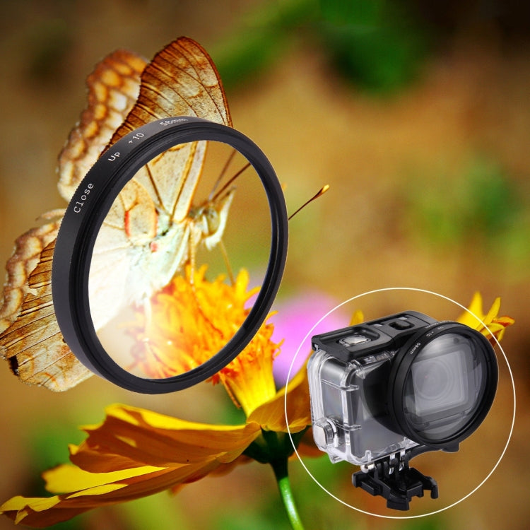 58mm 2 in 1 10X Close-Up Lens Filter for GoPro HERO7 Black/6 /5 - Lens Filter by PMC TechLife | Online Shopping South Africa | PMC TechLife