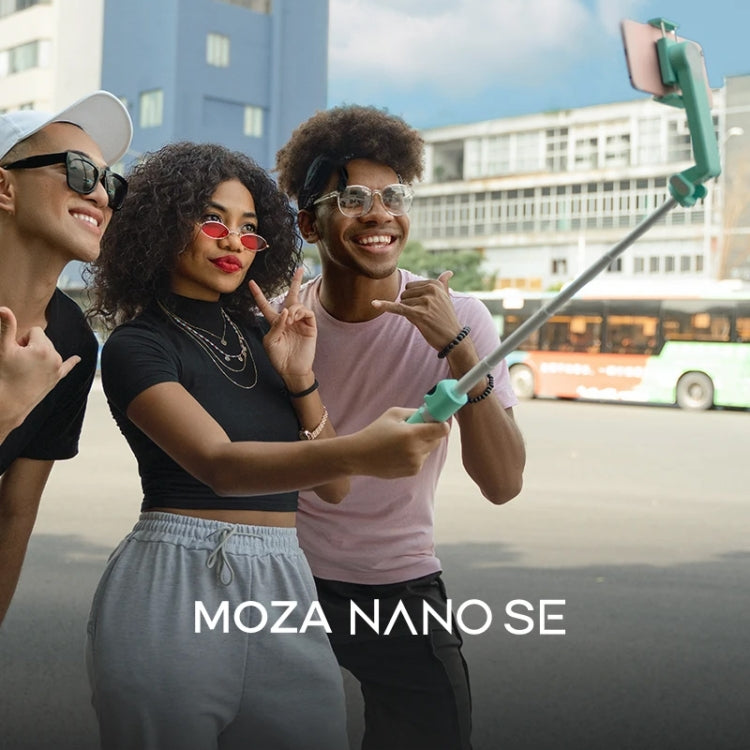 MOZA NANO SE Foldable Selfie Stick Handheld Gimbal Stabilizer for Smart Phone(Green) - free shipping - PMC TechLife - Order now!