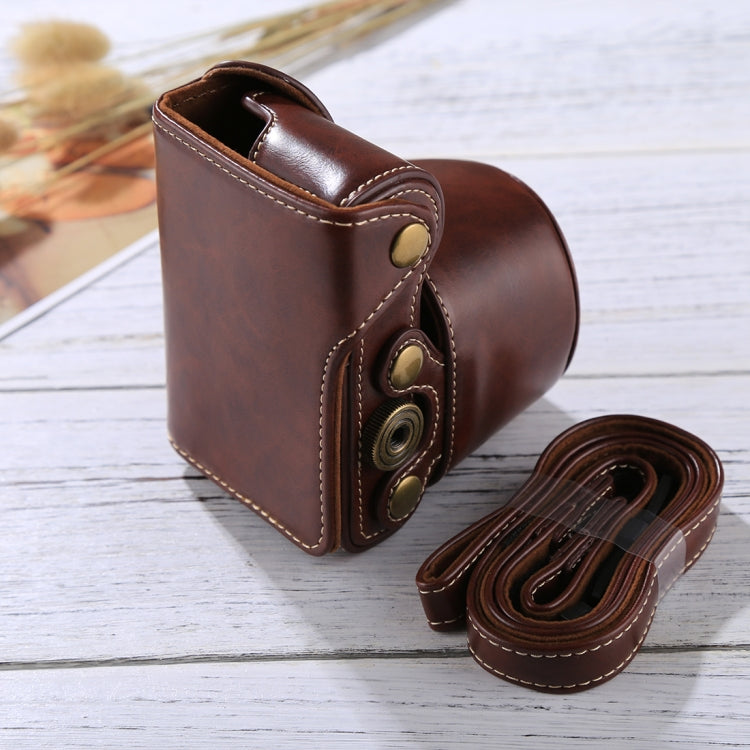 Full Body Camera PU Leather Case Bag with Strap for Sony A5100 / A5000 / NEX-3N (16-50mm / 40.5mm Lens)(Coffee) - free shipping - PMC TechLife - Order now!