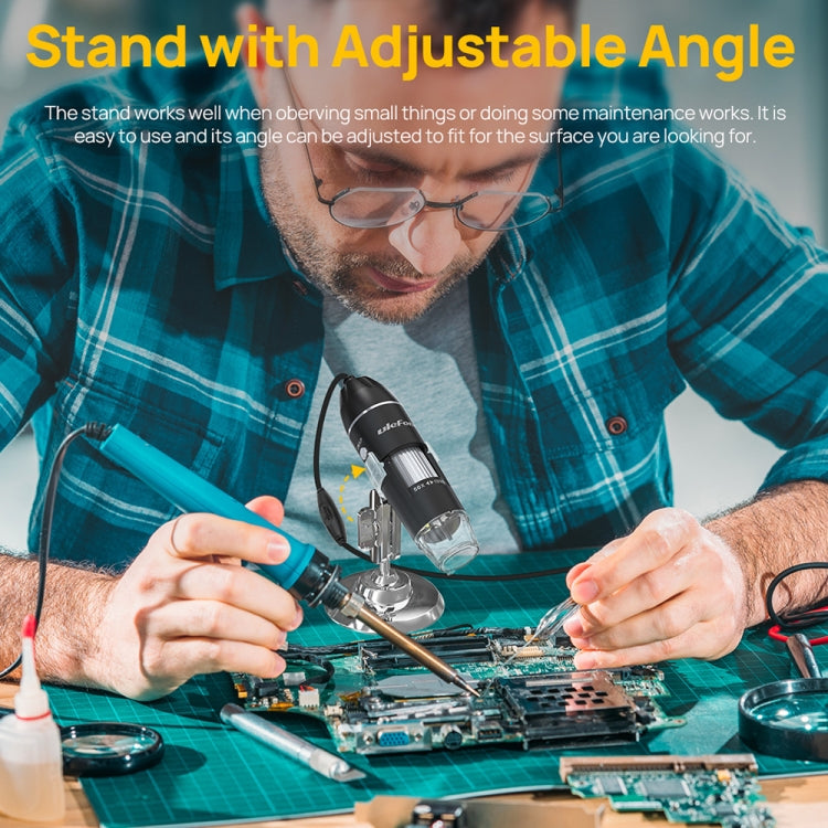 Ulefone uSmart C01 Wired Digital Microscope for Ulefone Armor 18 Series / 9 / 9E & Power Armor 16 Series / 13 / Armor Pad(Black) - free shipping - PMC TechLife - Order now!