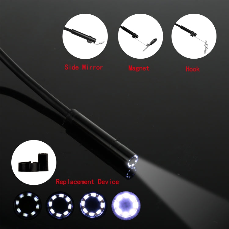 P20 4.3 Inch Screen Display HD1080P Inspection Endoscope with 8 LEDs, Length: 5m, Lens Diameter: 8mm, Hard Line -  by PMC TechLife | Online Shopping South Africa | PMC TechLife