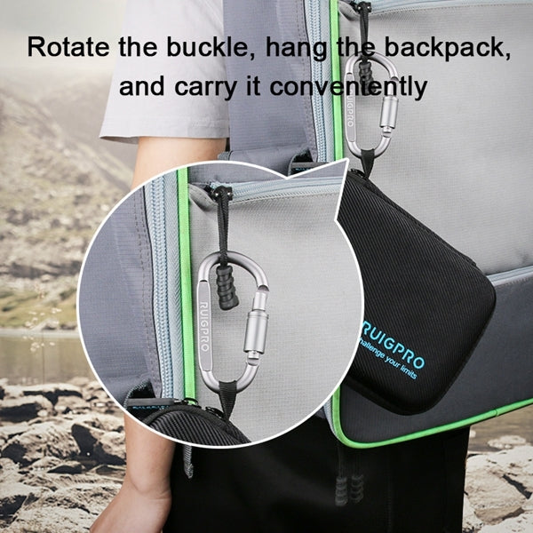 RUIGPRO Shockproof Waterproof Portable Case Box for DJI Osmo Action, Size: 17.3cm x 12.3cm x 6.5cm(Black) - Case & Bags by RUIGPRO | Online Shopping South Africa | PMC TechLife | Buy Now Pay Later Mobicred