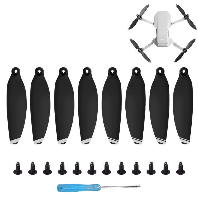 8PCS/Set Sunnylife 4726F Low Noise Quick-release Wing Propellers for DJI Mavic Mini 1(Silver) - free shipping - PMC TechLife - Order now!
