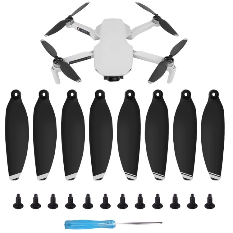 8 PCS/Set Sunnylife 4726F Low Noise Quick-release Wing Propellers for DJI Mini SE / 2 / 2 SE / 4K(Silver) - free shipping - PMC TechLife - Order now!