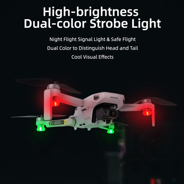 Sunnylife 2-Green + 2-Red Night Strobe LED Light Indicator Light for DJI Mavic 2 / Mini / Mavic Air 2 / FPV - Others by Sunnylife | Online Shopping South Africa | PMC TechLife | Buy Now Pay Later Mobicred