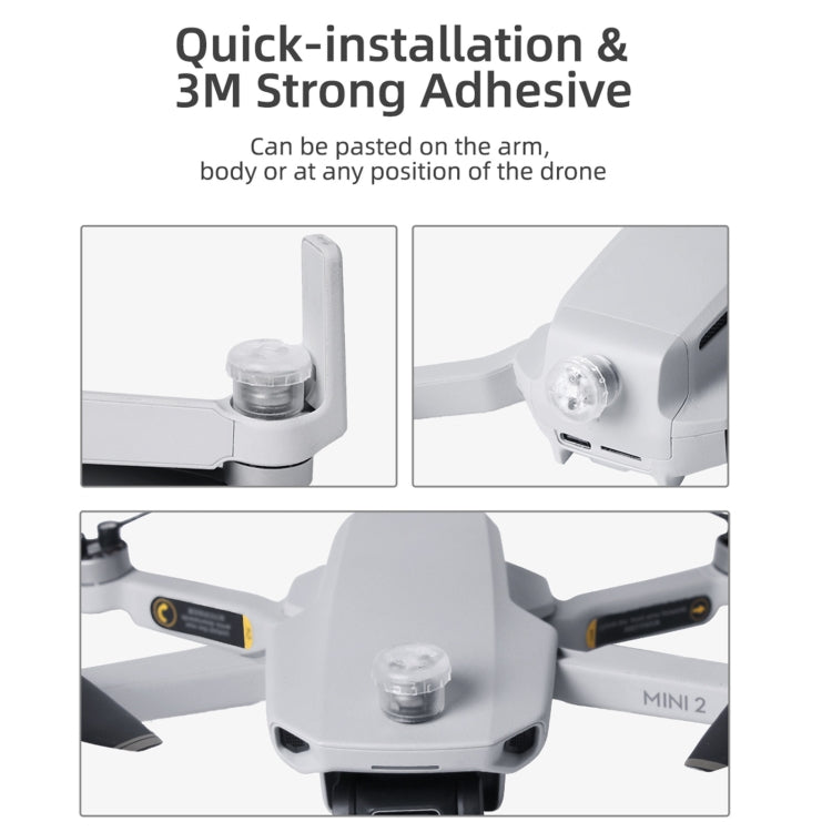 Sunnylife 2-Green + 2-Red Night Strobe LED Light Indicator Light for DJI Mavic 2 / Mini / Mavic Air 2 / FPV - Others by Sunnylife | Online Shopping South Africa | PMC TechLife | Buy Now Pay Later Mobicred