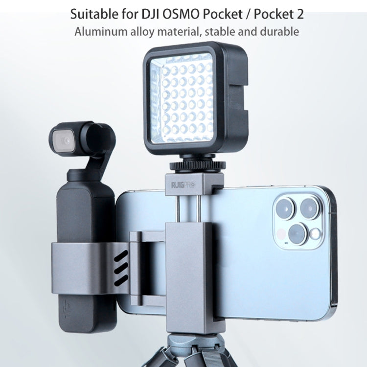 RUIGPRO Smartphone Fixing Clamp 1/4 inch Holder Mount Bracket for DJI OSMO Pocket / Pocket 2 - Mount & Holder by RUIGPRO | Online Shopping South Africa | PMC TechLife | Buy Now Pay Later Mobicred