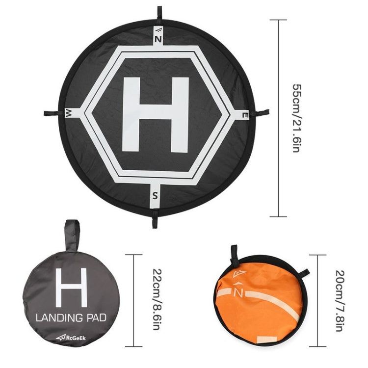 RCGEEK 55cm Round Portable Parking Apron Foldable Landing Pad for DJI Mavic Mini / Air 2S / FPV - free shipping - PMC TechLife - Order now!