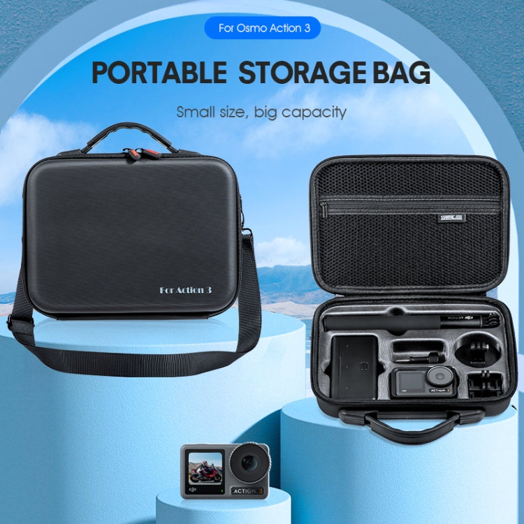 For DJI Osmo Action 3 STARTRC Camera and  Accessories Storage Case Bag(Black) - free shipping - PMC TechLife - Order now!