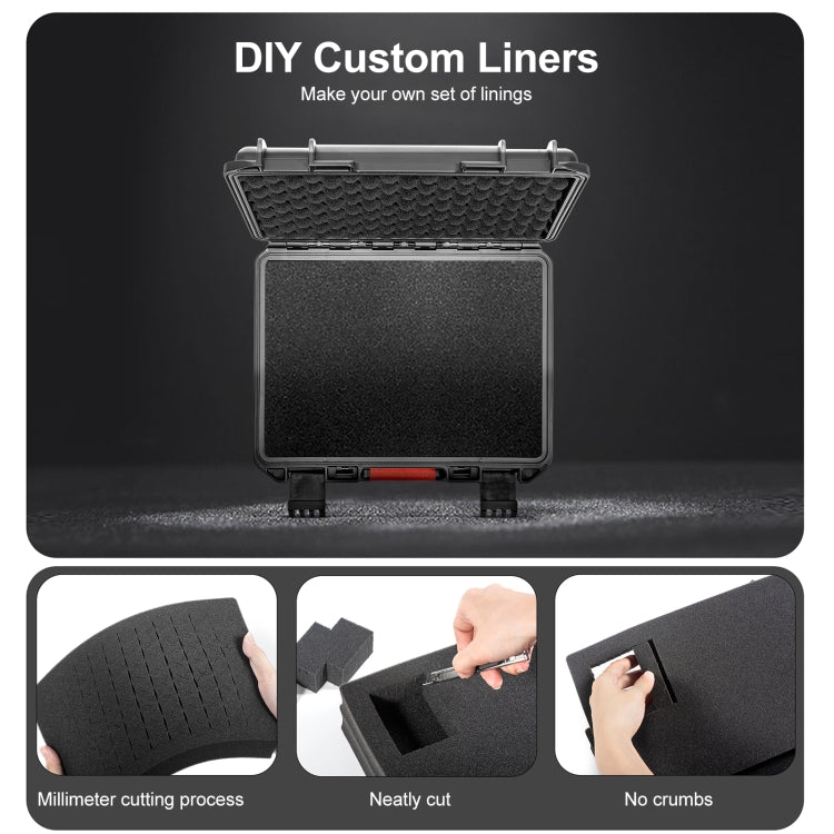 For DJI Action 5 Pro / 4 / 3 STARTRC Waterproof PP Full Kit Suitcase Storage Box (Black) - free shipping - PMC TechLife - Order now!