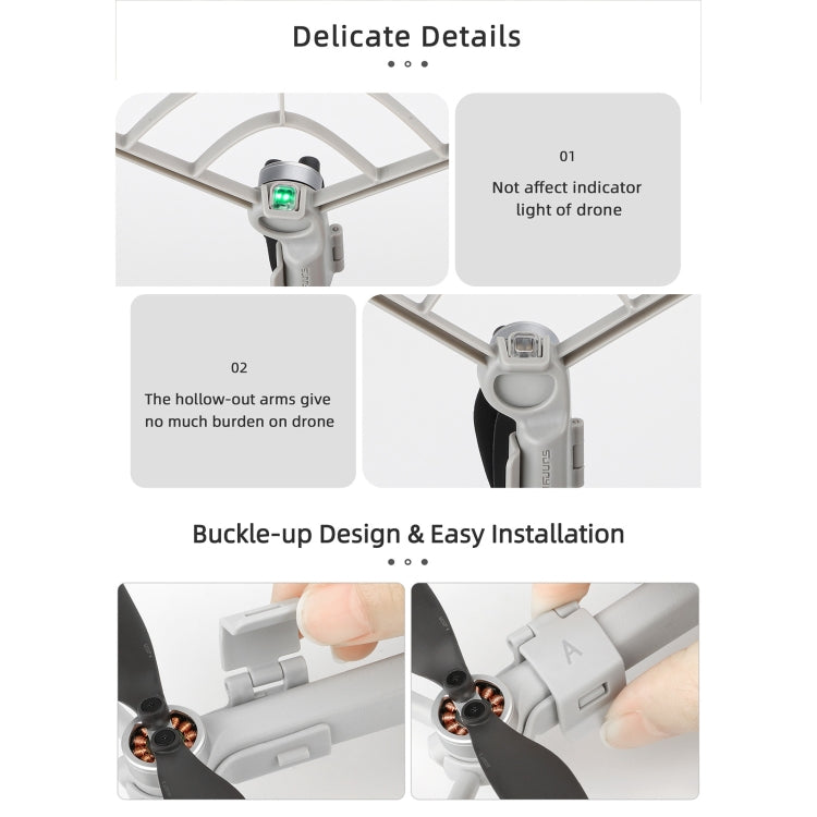 For DJI Mini 4 Pro Sunnylife N4P-KC712 Drone Propeller Protective Guard Anti-collision Ring (Grey) - Other by Sunnylife | Online Shopping South Africa | PMC TechLife | Buy Now Pay Later Mobicred