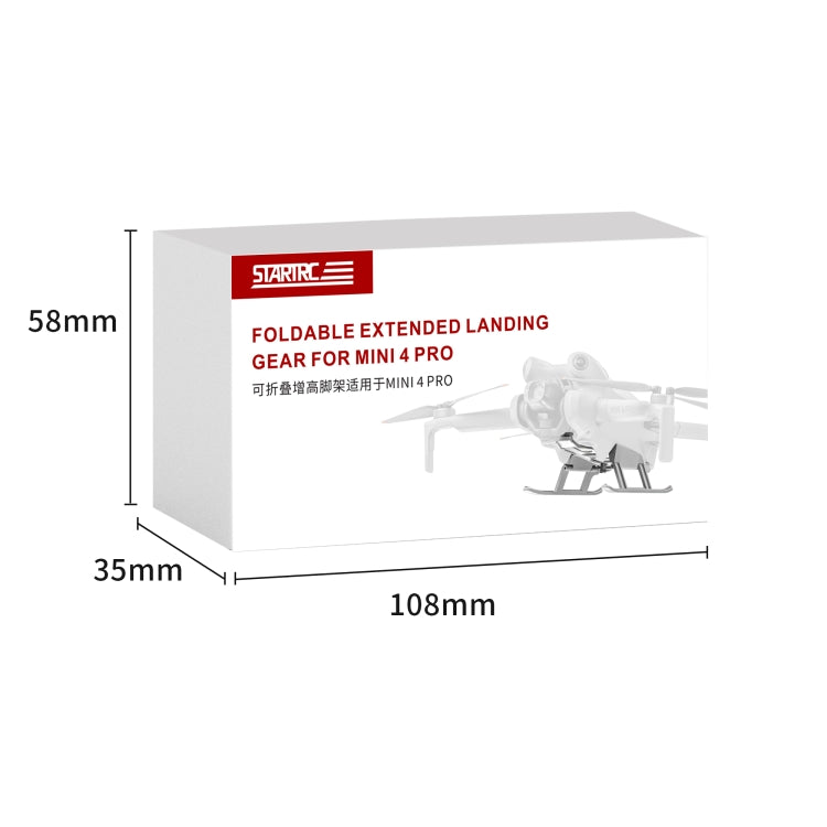 For DJI Mini 4 Pro STARTRC Folding Anti-fall Anti-dirt Heightened Landing Gear Training Rack (Grey) - Other by STARTRC | Online Shopping South Africa | PMC TechLife | Buy Now Pay Later Mobicred