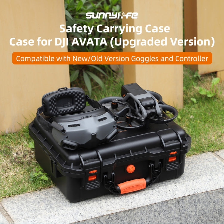 For DJI Avata Sunnylife AQX-6-U Upgraded Waterproof Shockproof Safety Carry Case Storage Bag (Black) - free shipping - PMC TechLife - Order now!